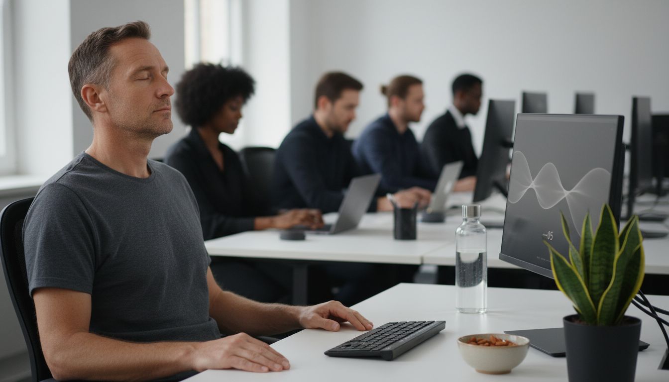 Atemübung Büroalltag Entspannung