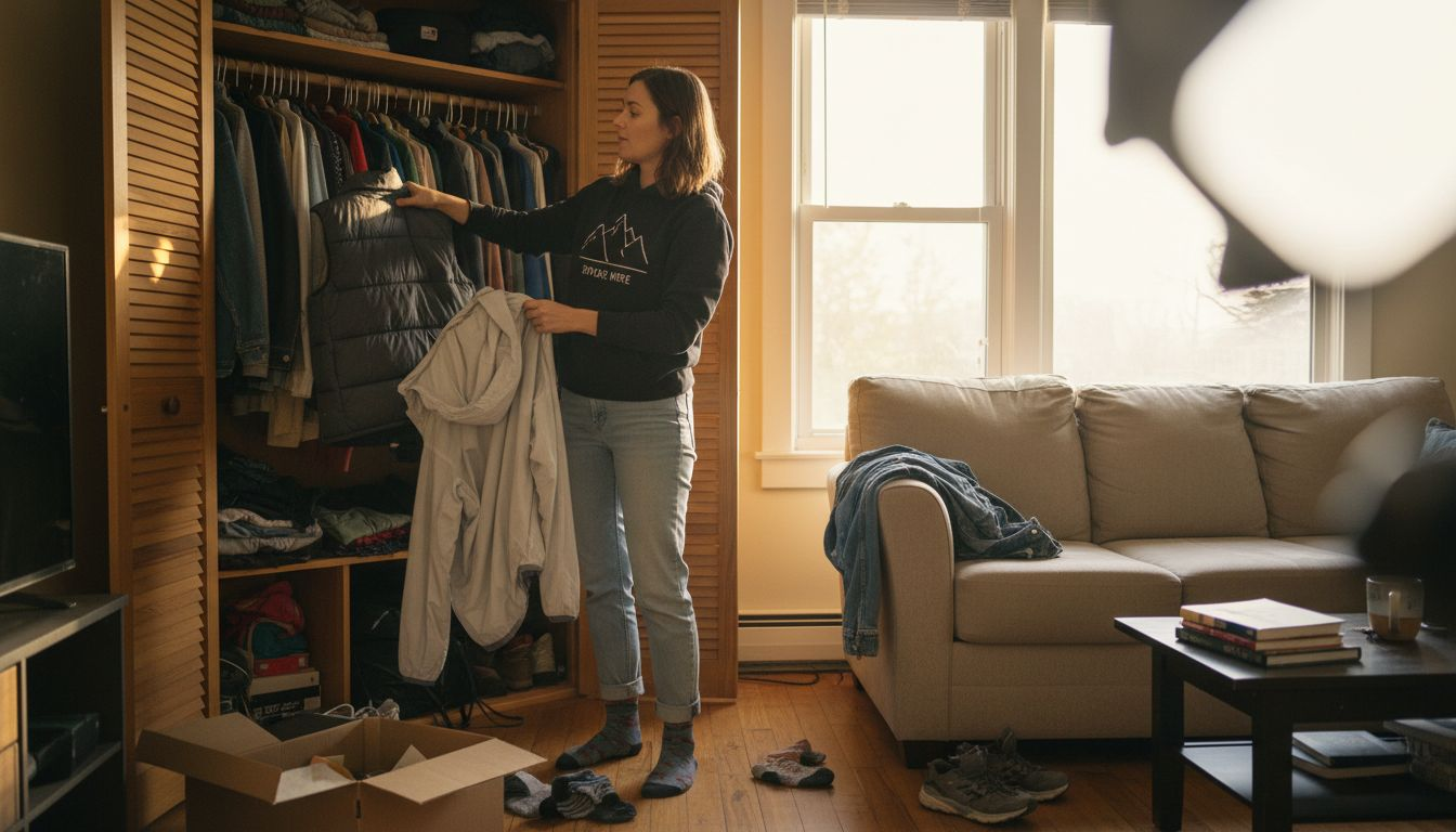 Donna che abbina e combina strati streetwear