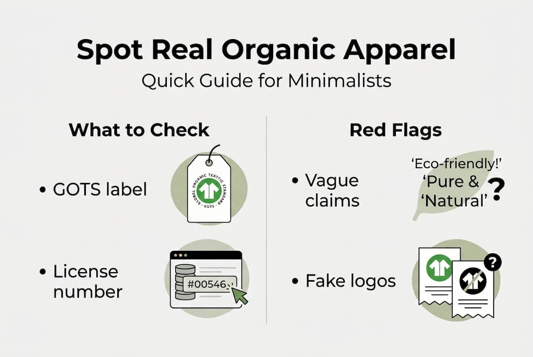 Инфографика: контролен списък за автентично органично облекло