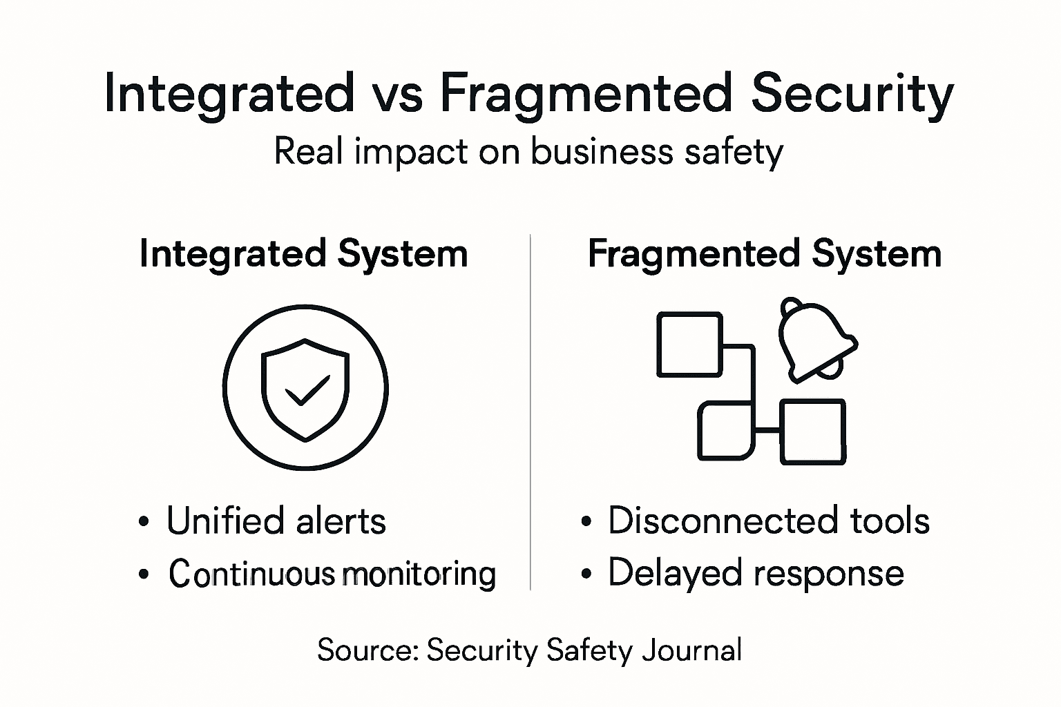 Infographic: Integrated versus fragmented business security