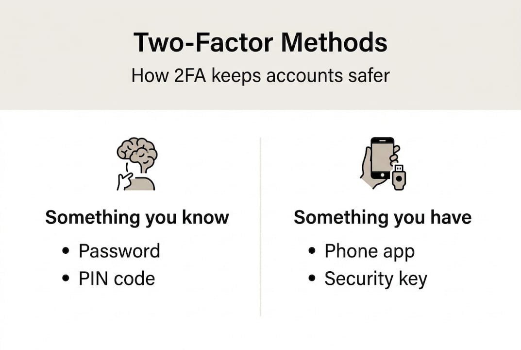 Infographic explains two-factor authentication types