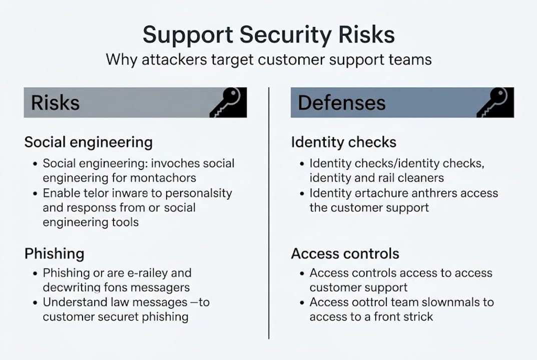 Infographic: customer support risks and defenses