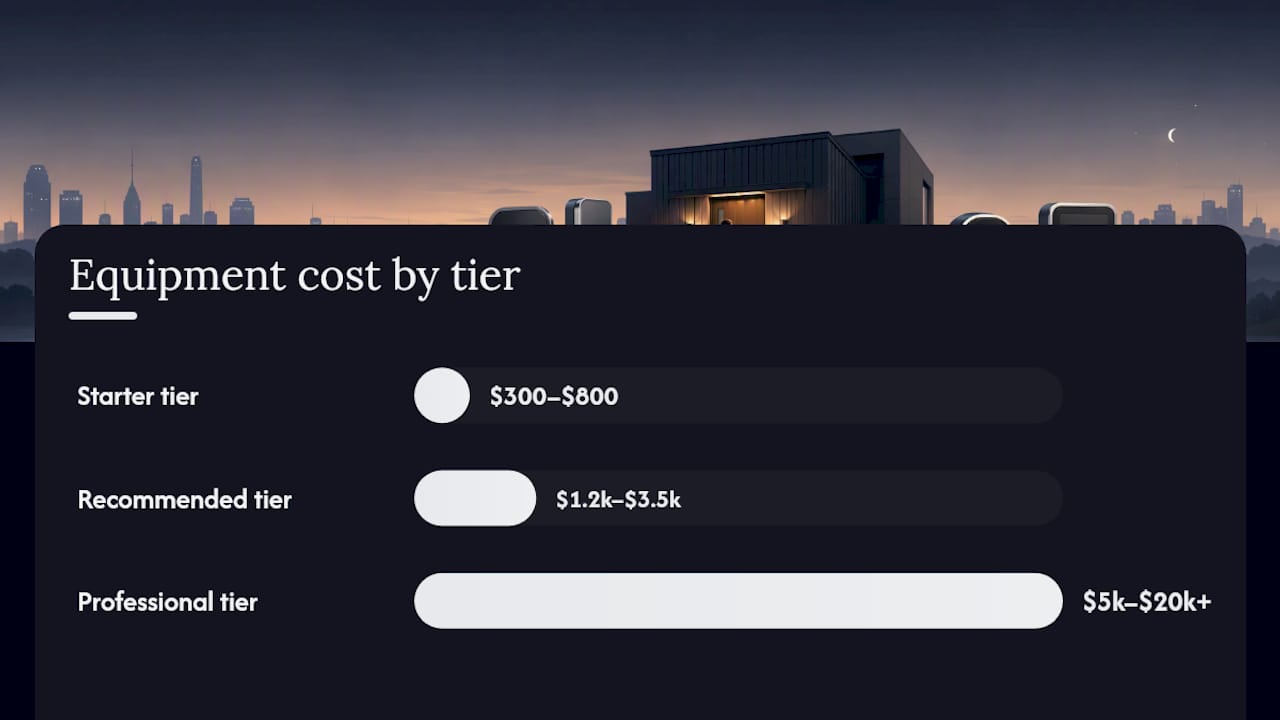 Cost and timeline comparison of security system tiers