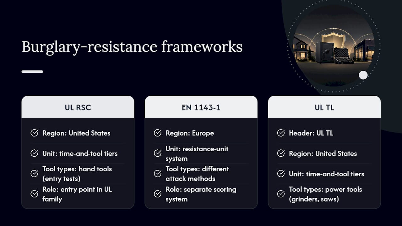 Comparison of UL RSC EN and TL standards