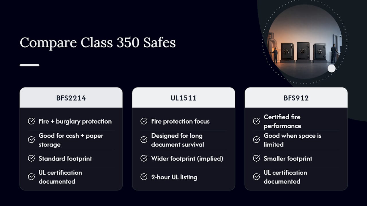 Find a Class 350 Safe Built for Real Protection — overview diagram