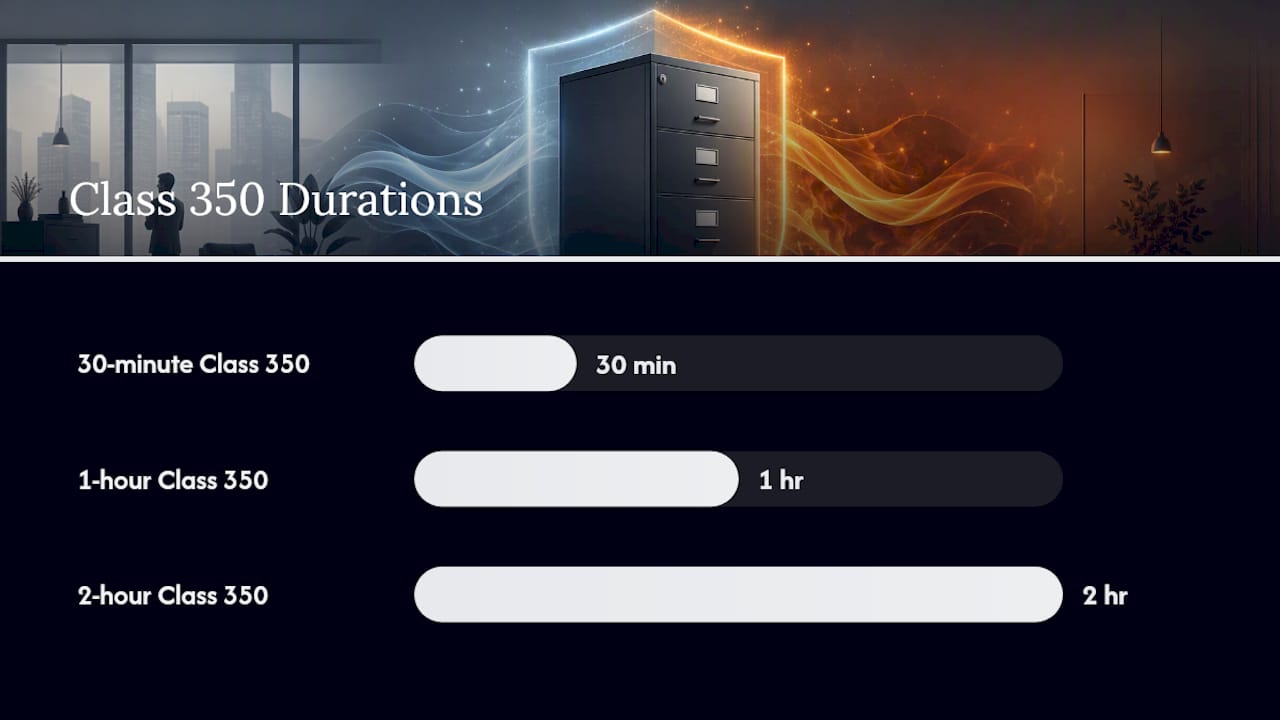 UL 72 fire rating duration comparison