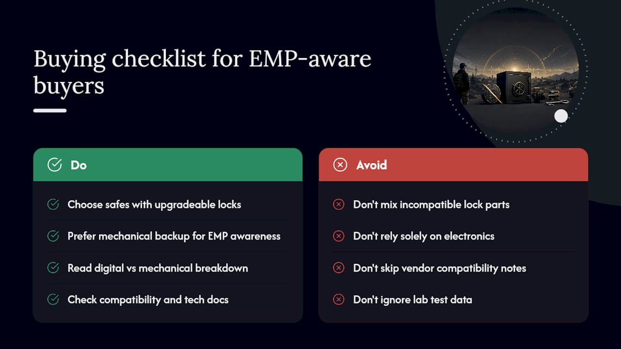 Why Trust Safes and Security Solutions for EMP-Aware Buyers — overview diagram