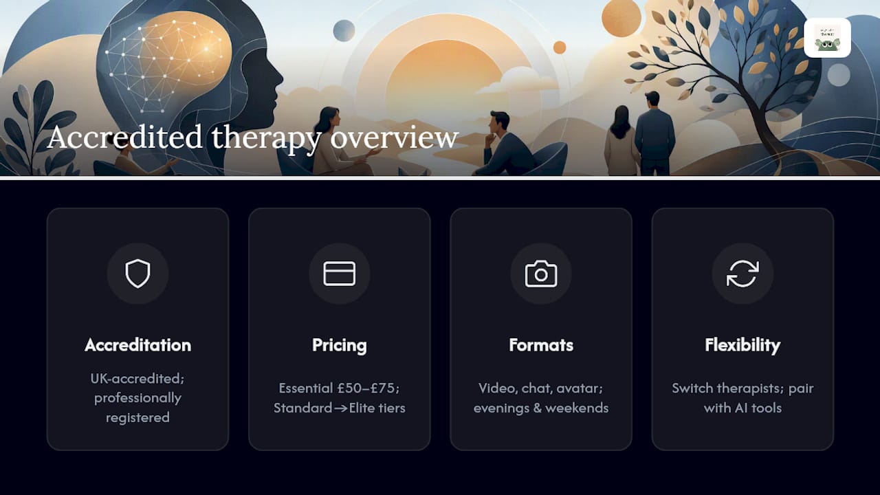 Ready to start with accredited therapy? — overview diagram