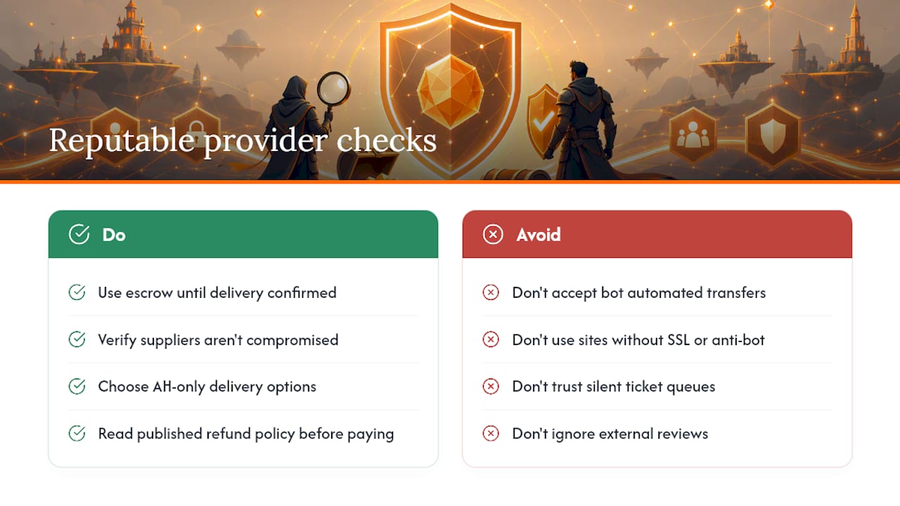 How reputable providers actually reduce your risk — overview diagram