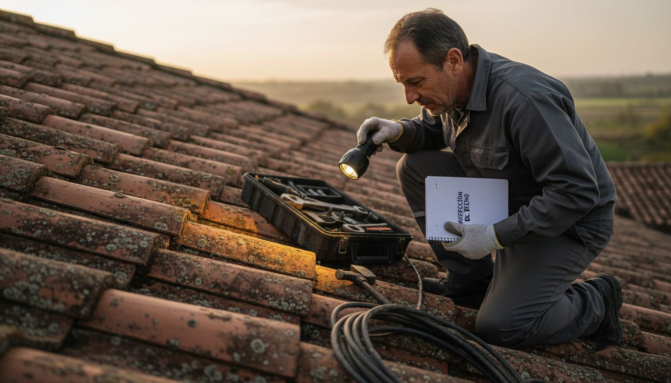 Revisión especializada del tejado antes de instalar paneles solares