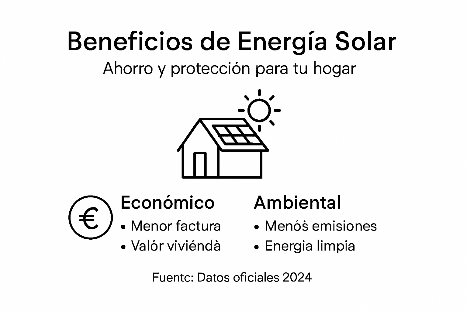 Infografía: Ventajas de la energía solar en casa