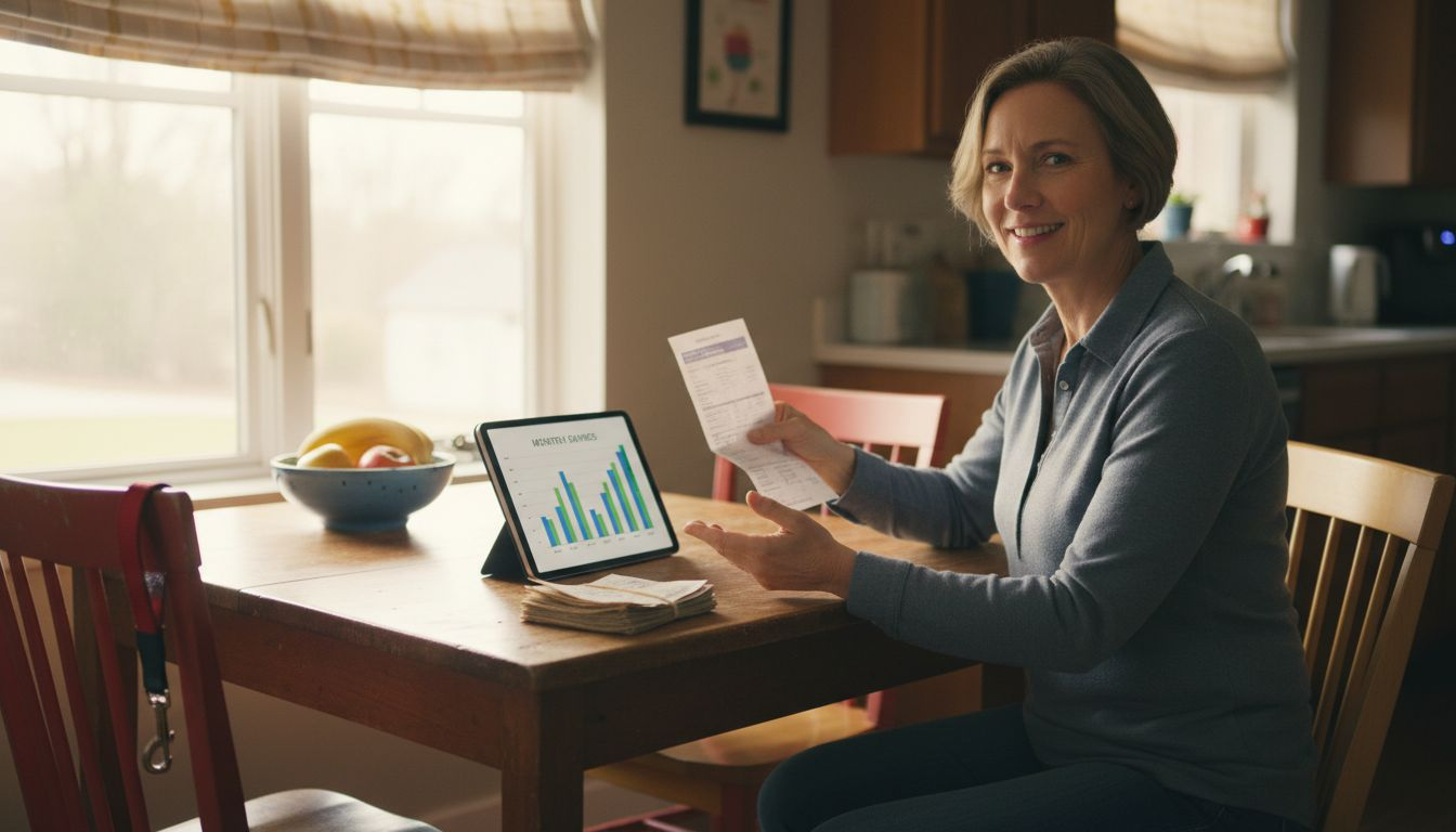 Homeowner comparing bill and solar savings