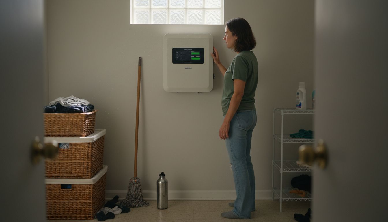 Homeowner reviews wall-mounted solar inverter