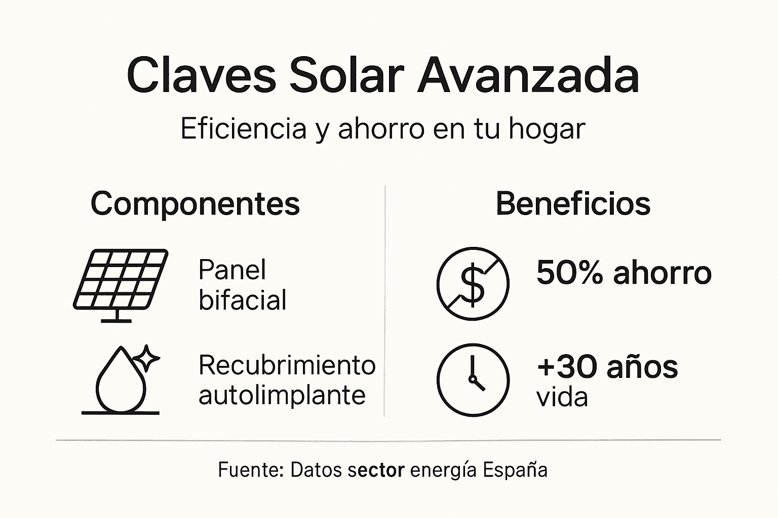 Infografía: Claves para entender la eficiencia de la tecnología solar más avanzada