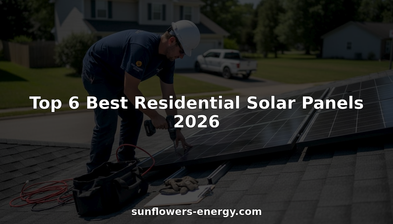 Installer fitting residential solar panels on rooftop
