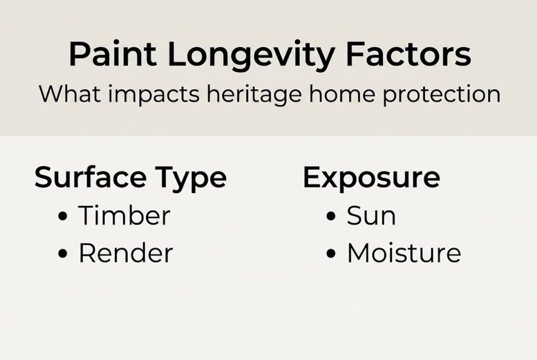 Infographic heritage home paint longevity