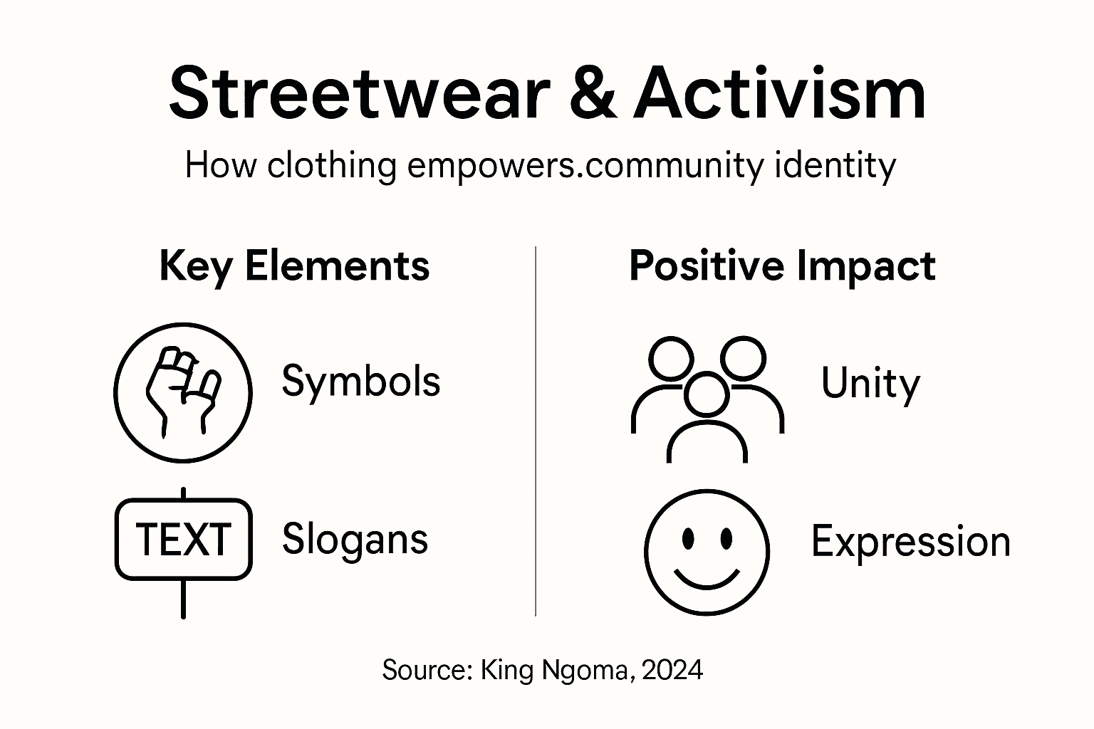 Infographic: streetwear activism identity and community