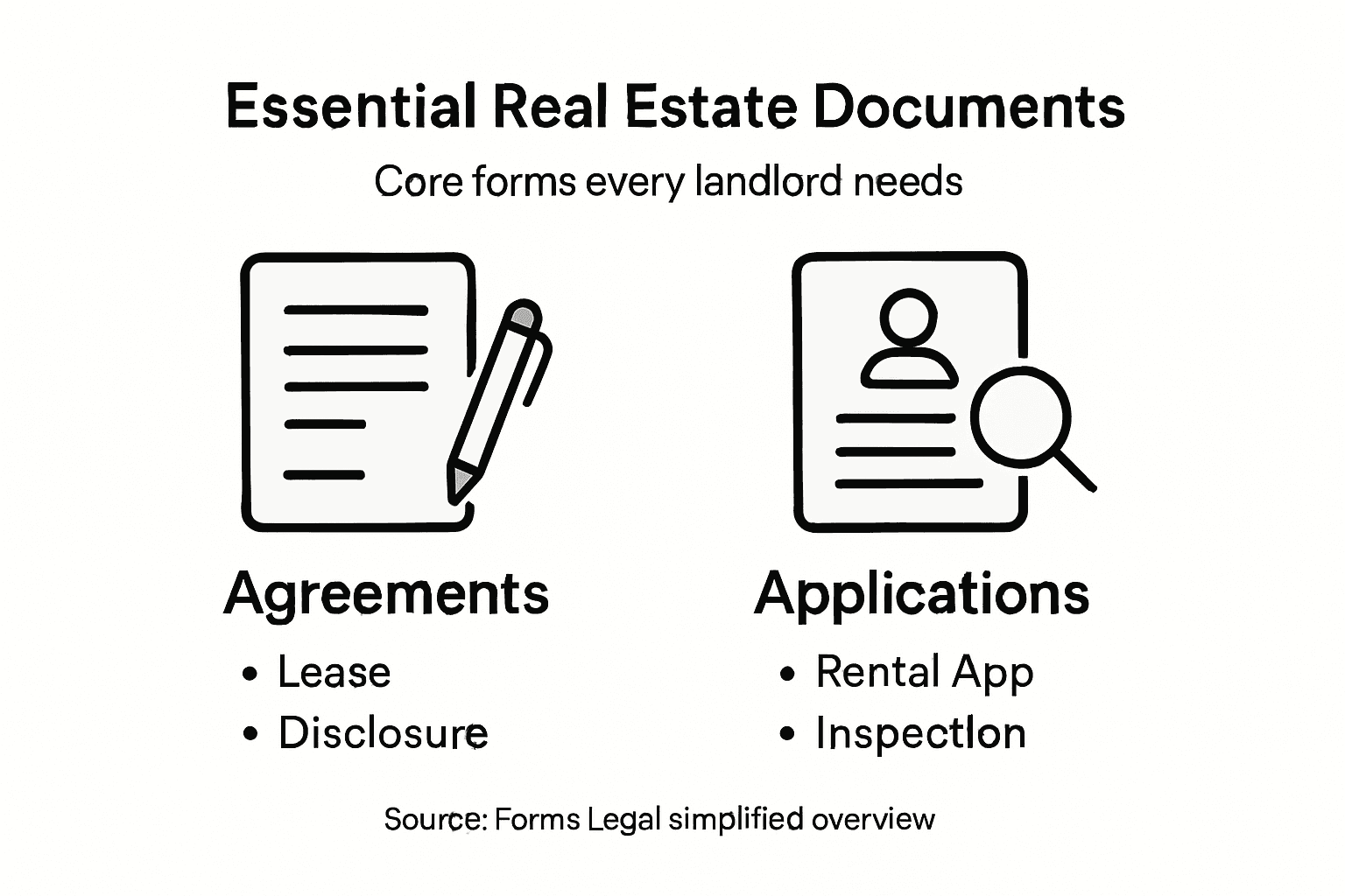 Infographic on key real estate documents