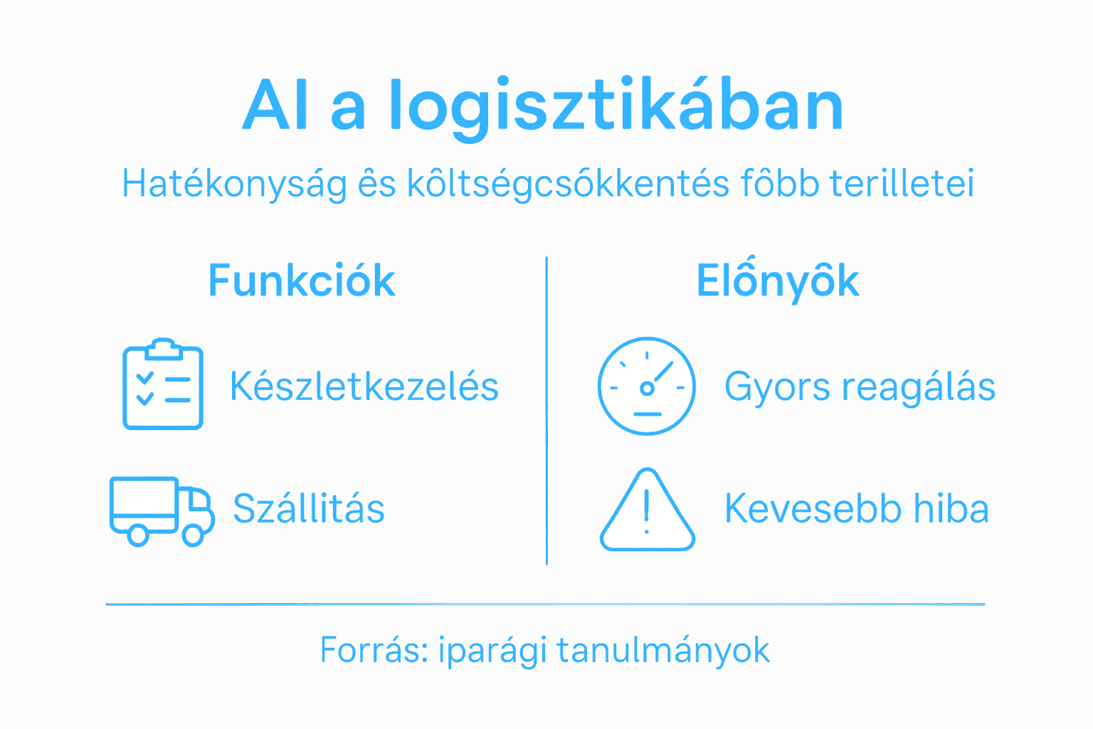 Infografika: Hogyan forradalmasítja az AI a logisztikát
