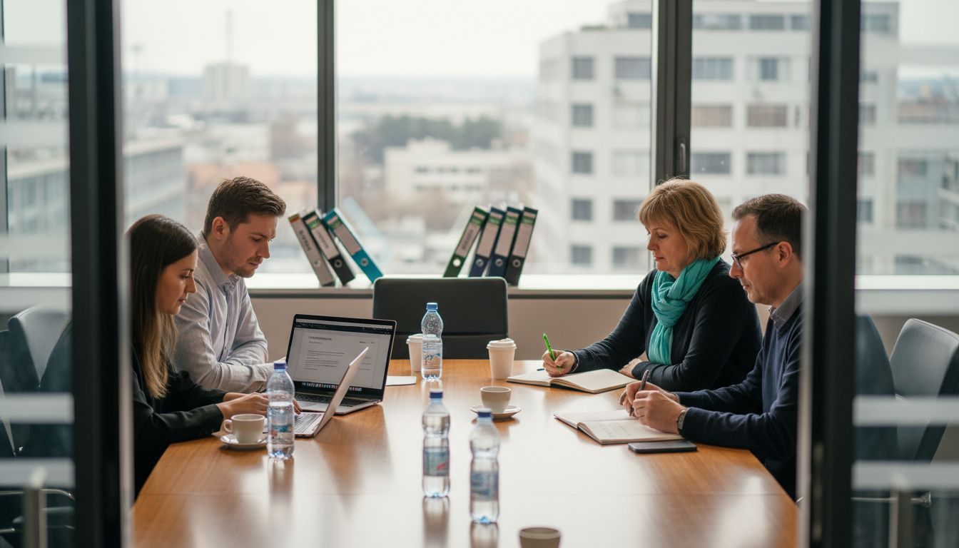 Adatkezelési témájú céges csapatmegbeszélés