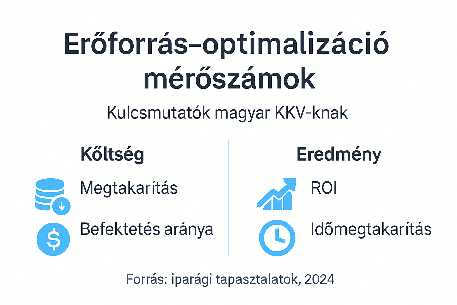 Infografika a hazai kis- és középvállalkozások legfontosabb költség- és teljesítménymutatóiról
