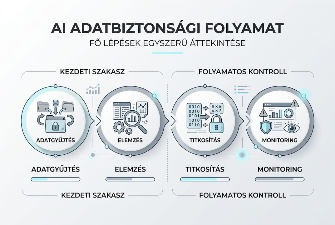 Infografika: az AI alapú adatvédelem legfontosabb lépései egy helyen