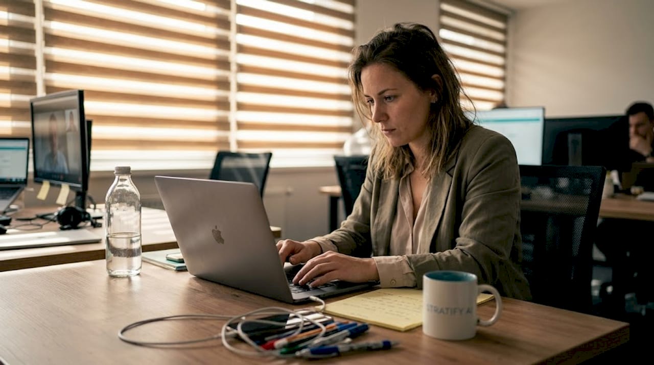 Az értékesítési szakember mesterséges intelligenciát vesz igénybe az ügyfelekkel folytatott telefonbeszélgetések során.