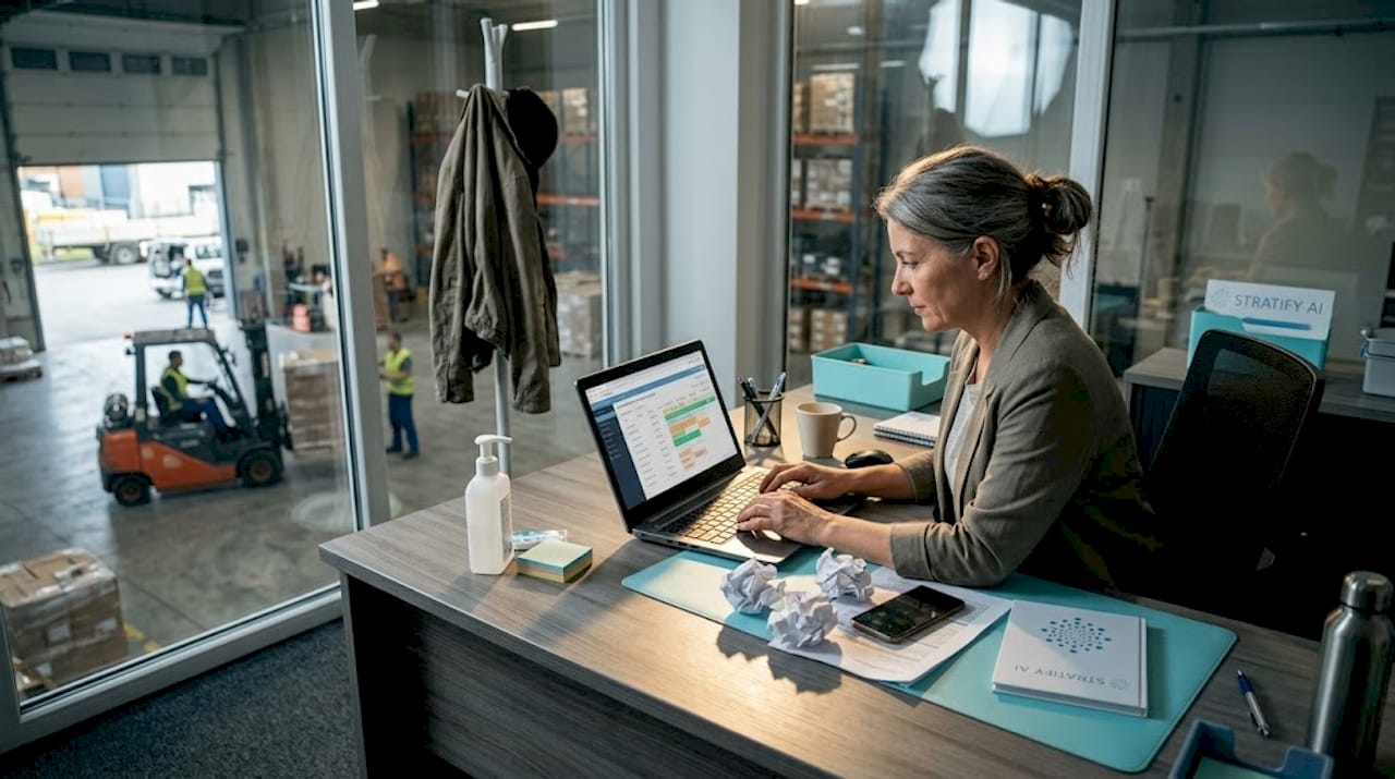 A logisztikai koordinátor felelős a munkatársak beosztásának megtervezéséért és összehangolásáért.