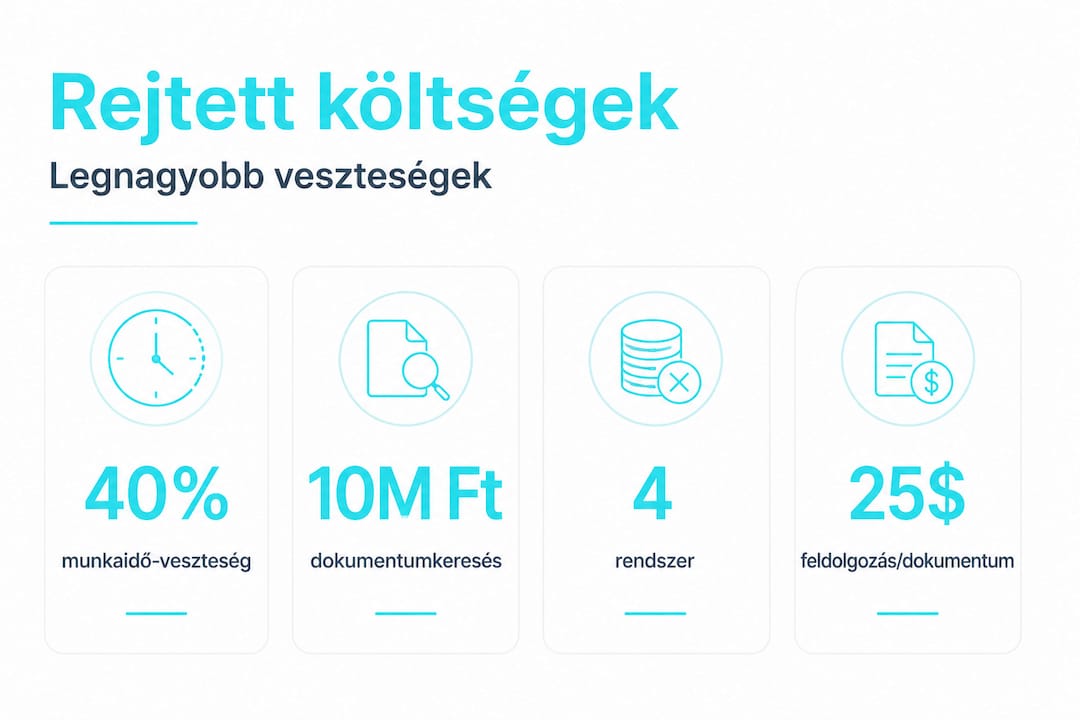 Infografika: Mennyi pénzbe kerül a dokumentumkezelés a vállalatoknál?