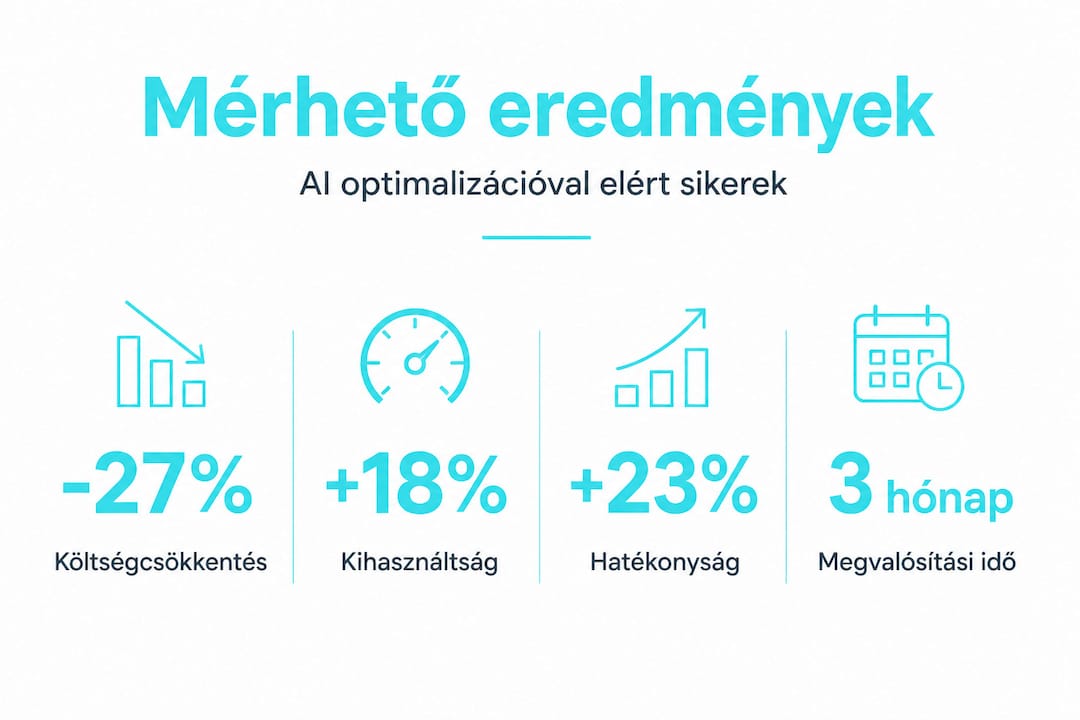Infografika: Az AI-alapú optimalizálás legfontosabb eredményei