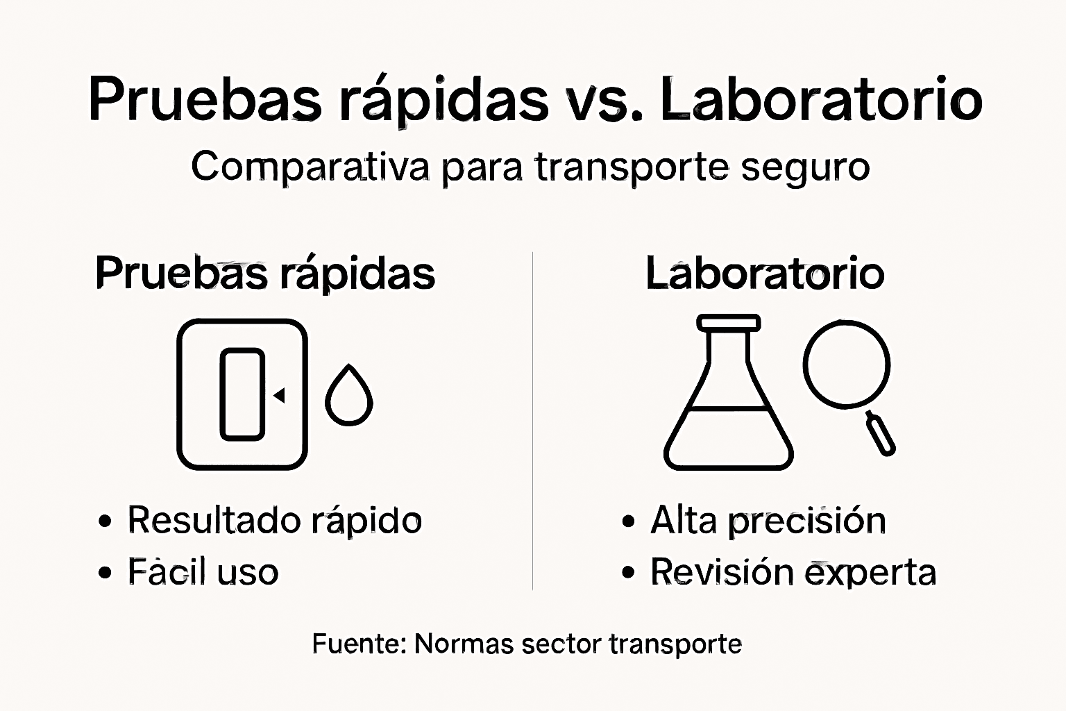 Infografía: ¿En qué se diferencian las pruebas rápidas de los análisis de laboratorio?
