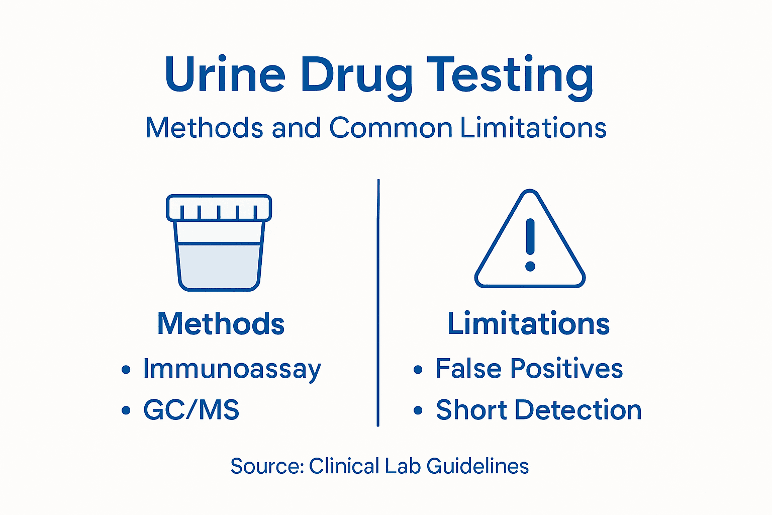 Infographic compares methods and limitations