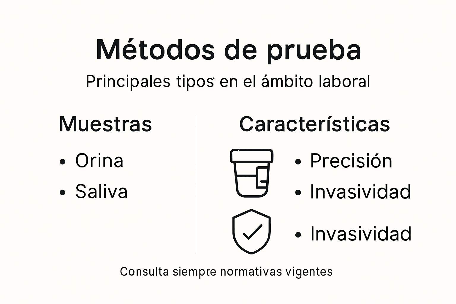 Guía visual sobre los principales métodos para realizar pruebas toxicológicas