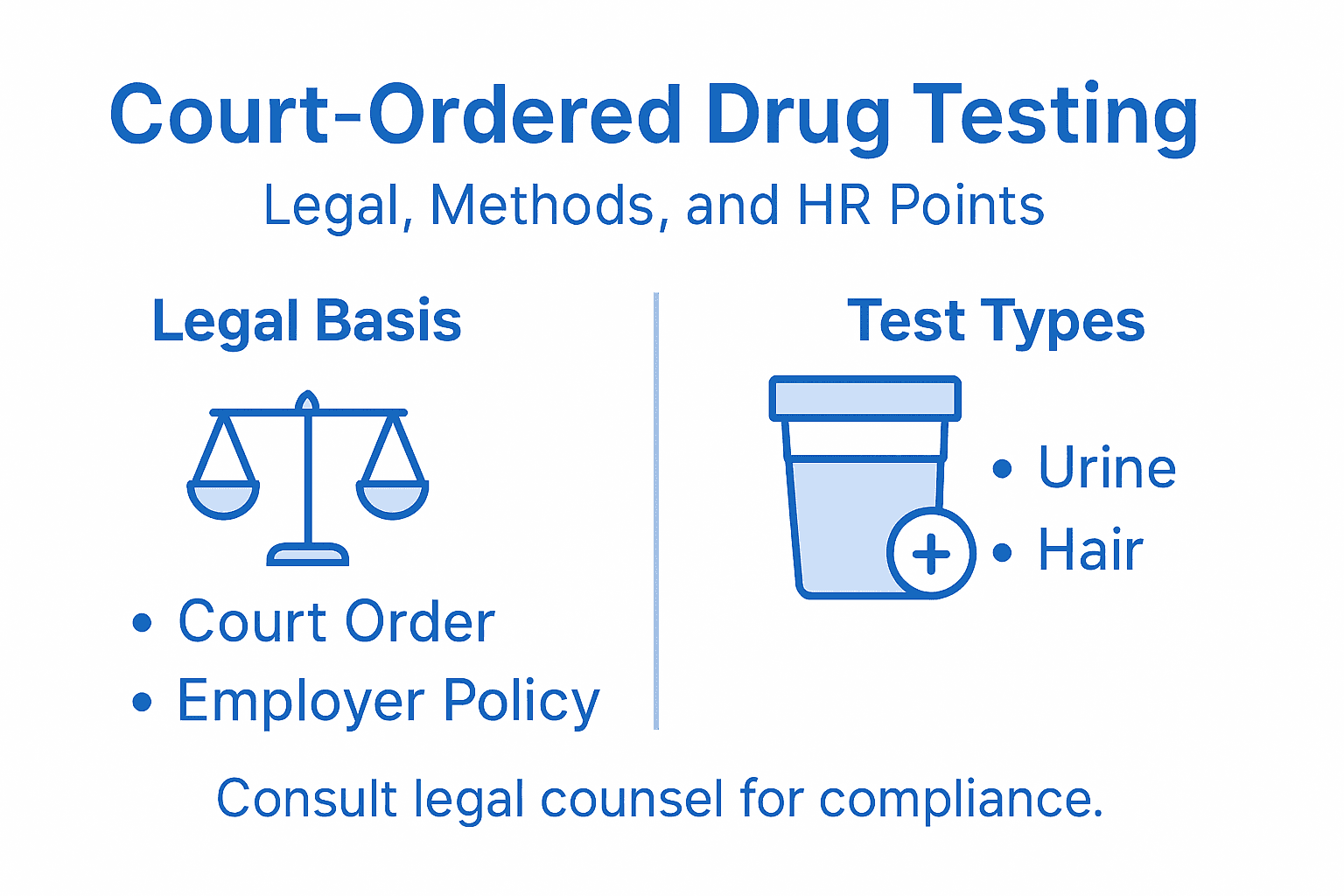 Court-ordered drug test quick facts infographic