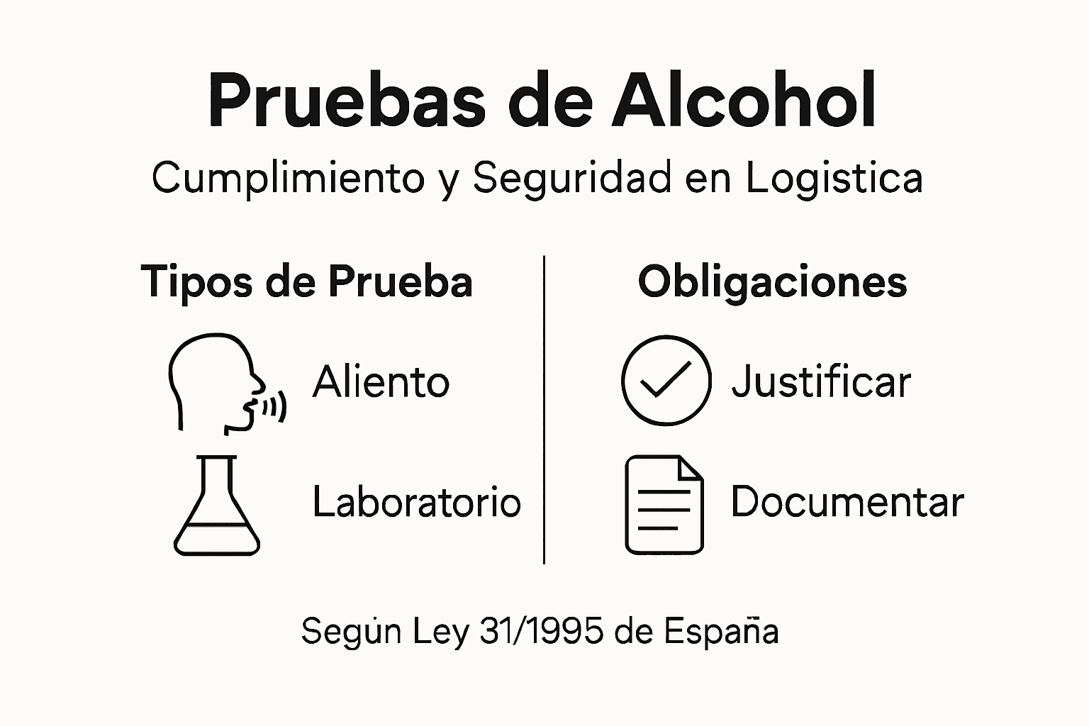 Infografía: control y detección de alcohol en el sector logístico