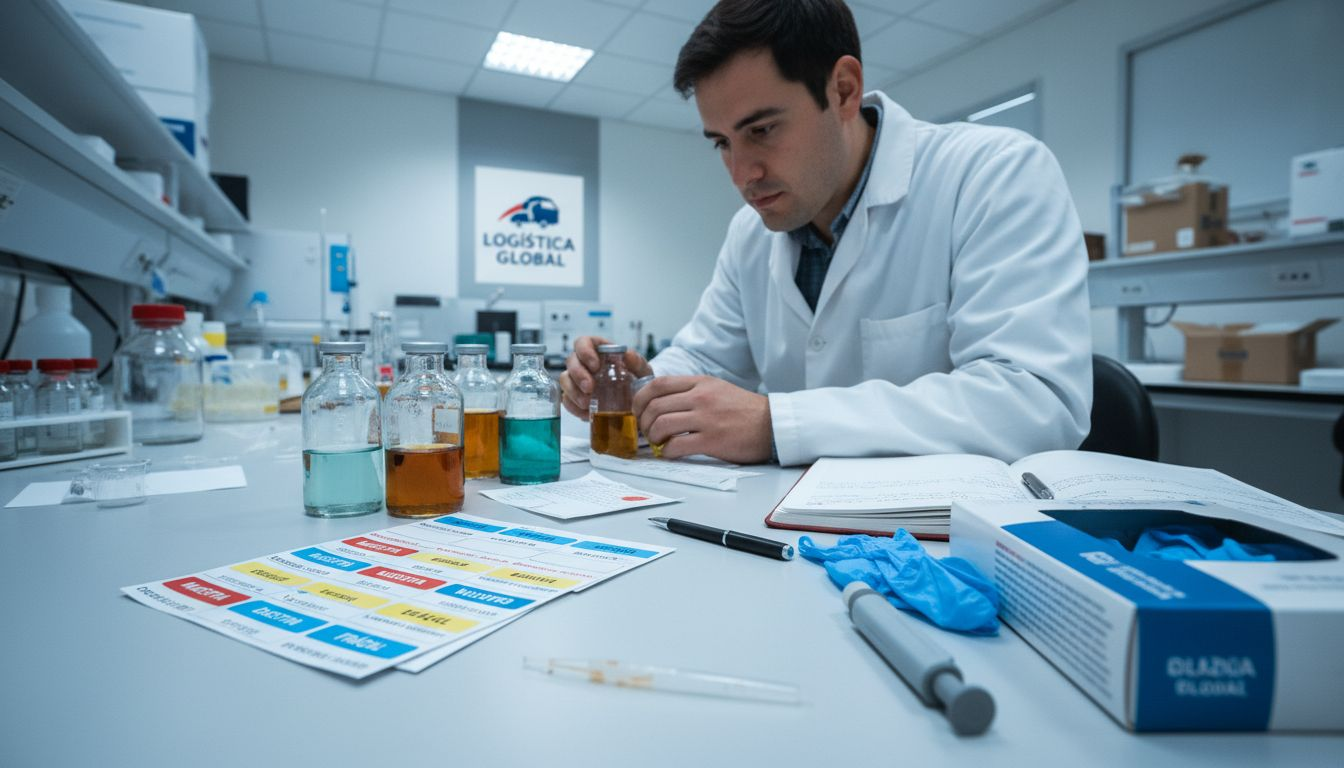 Especialista de laboratorio encargado del procesamiento de muestras destinadas al transporte