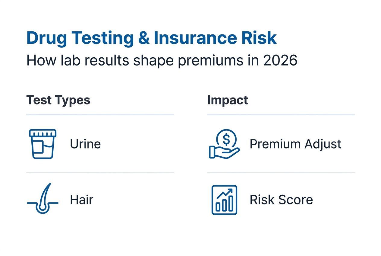 Infographic on drug testing and premium risk