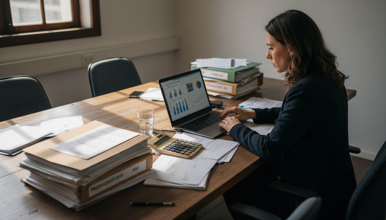 Director analizando los gastos destinados a la prevención en la empresa