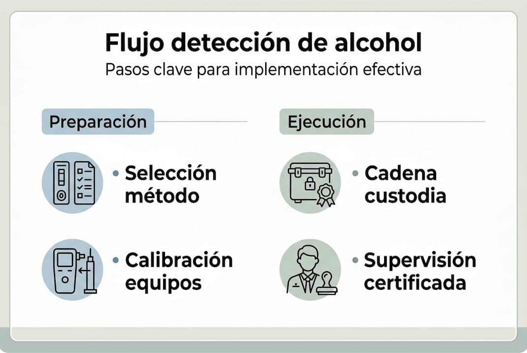 Visualización del proceso para detectar el consumo de alcohol