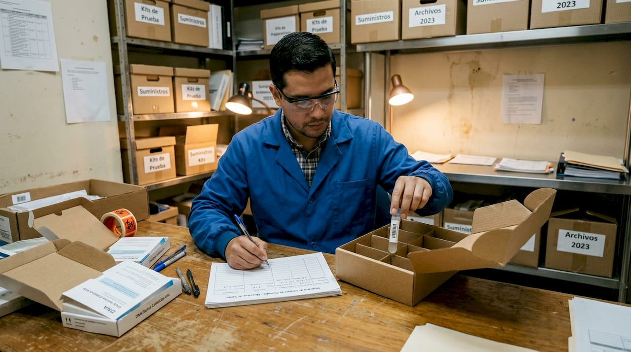 Documentación para la toma y envío de muestras de saliva al laboratorio