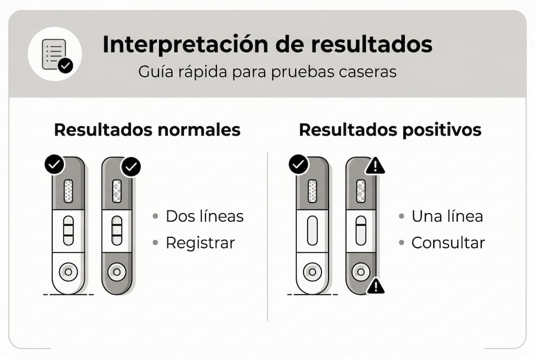 Infografía: ¿Cómo interpretar los resultados de un test rápido de drogas en casa?