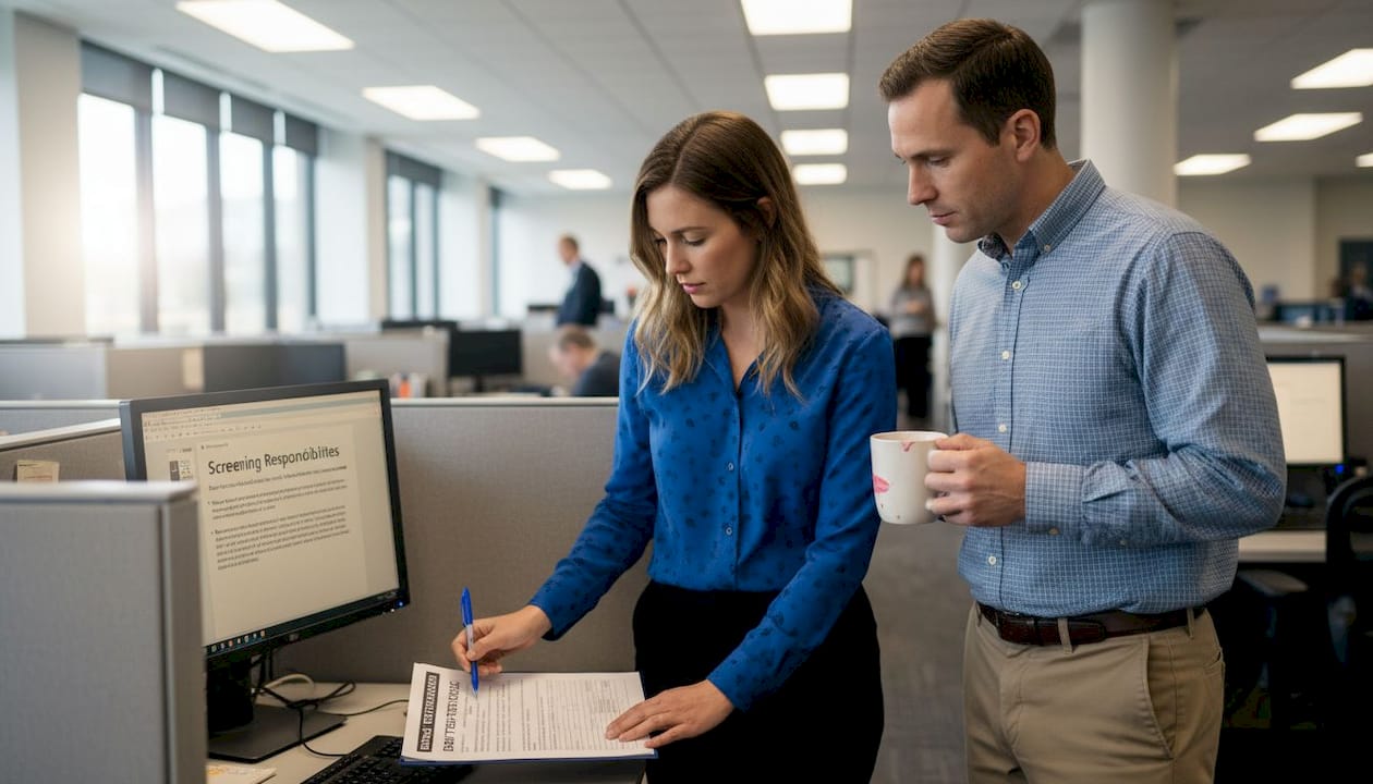 HR and supervisor review drug testing roles