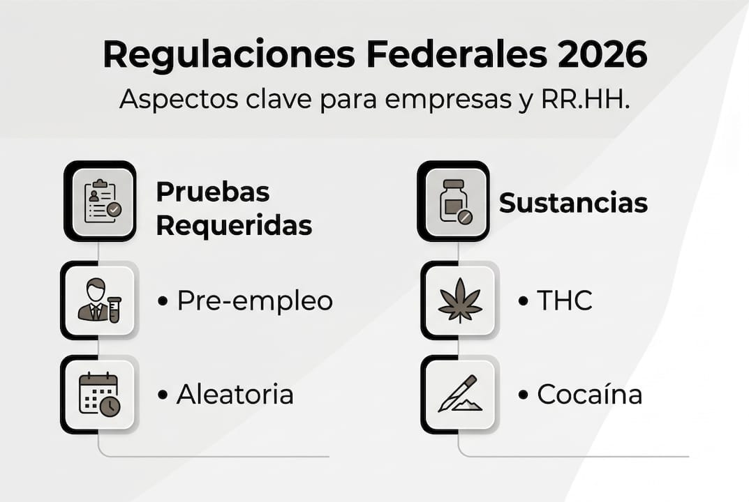 Resumen visual sobre las normativas federales para exámenes en 2026