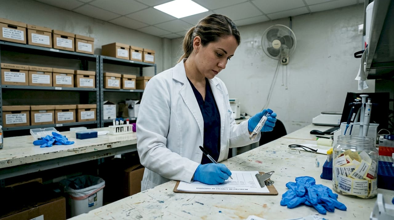 El área de criminalística documenta y asegura la cadena de custodia de las evidencias.