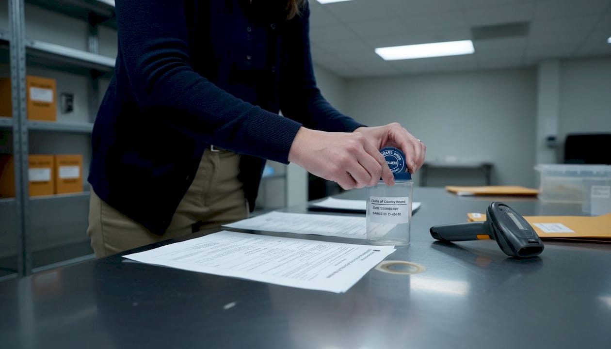 Paralegal handles chain of custody evidence