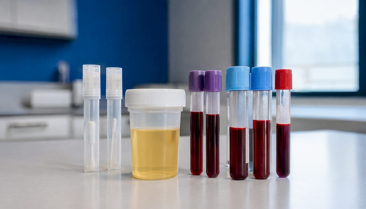Various specimen tubes for drug testing