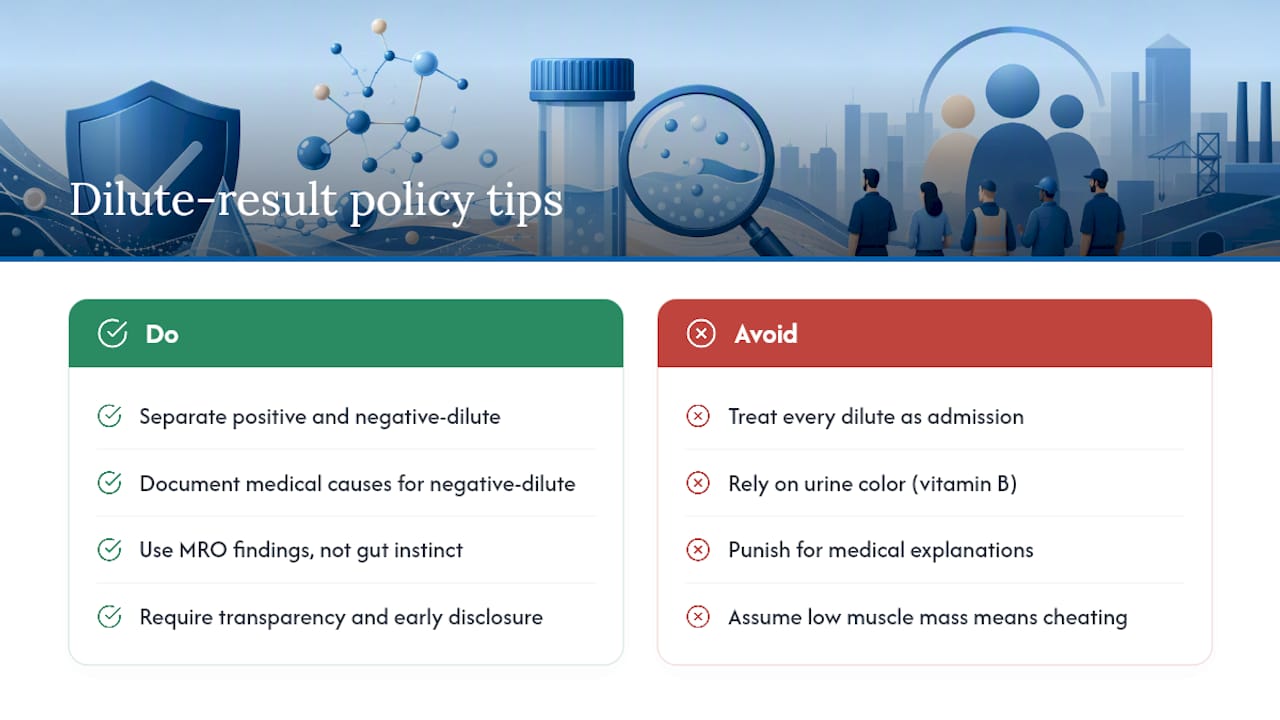 Correcting the Myths Around Dilute Results — overview diagram