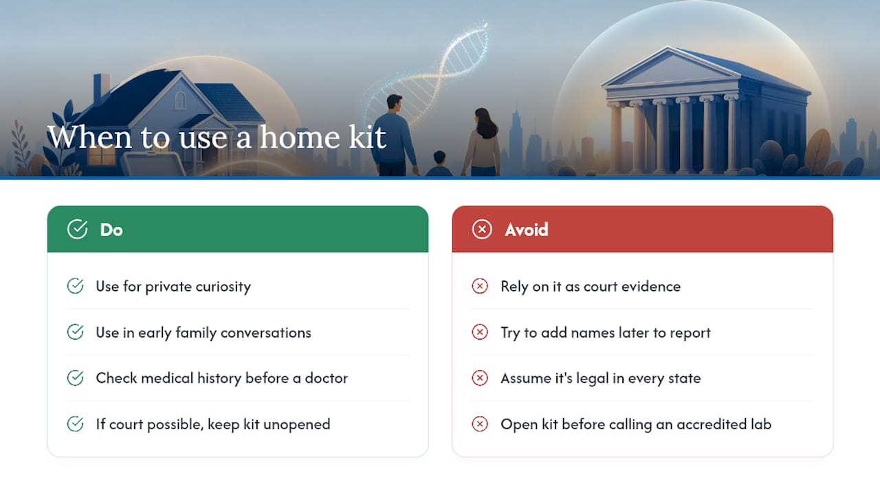 When Is a Home Paternity Test the Right Choice? — overview diagram