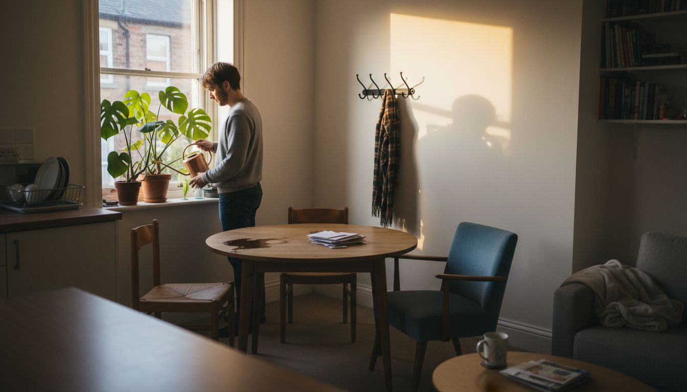 Homeowner styling cozy open-plan UK space
