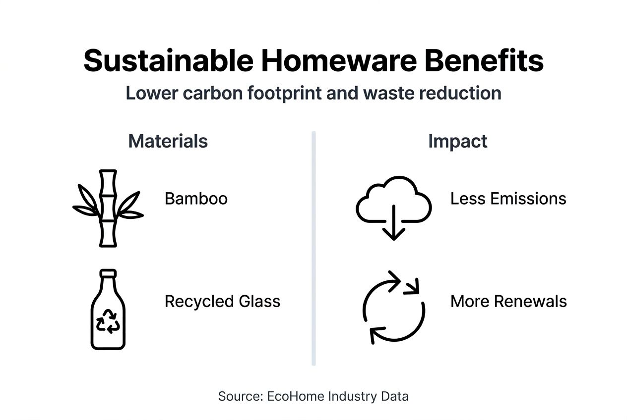 Infographic on homeware sustainability benefits